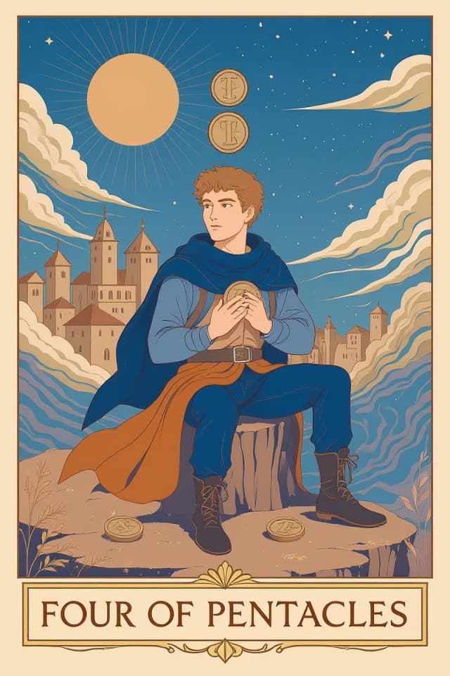 Four of Pentacles tarot card