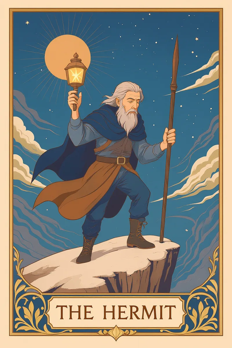 The Hermit tarot card