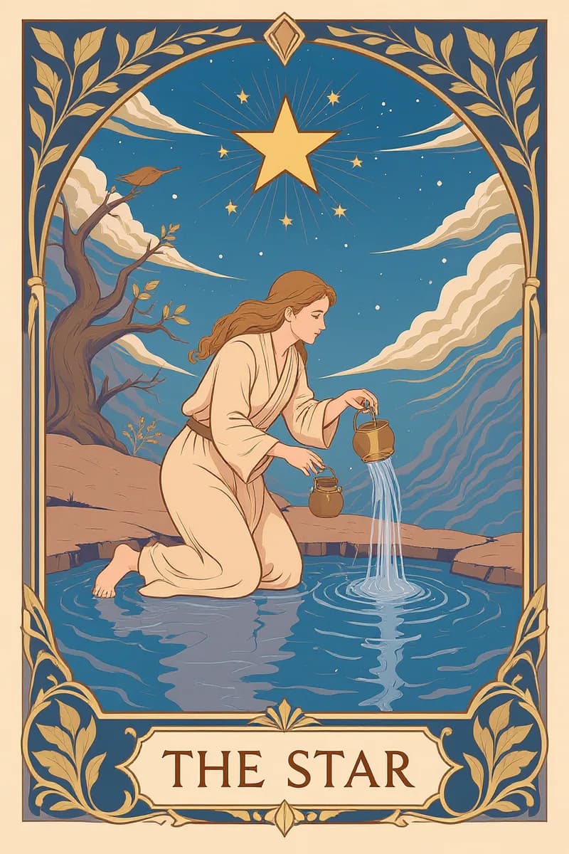 The Star tarot card