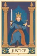 La Justicia carta de tarot