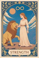 La Fuerza carta de tarot
