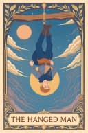 El Colgado carta de tarot