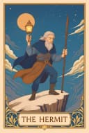 El Ermitaño carta de tarot