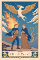 Los Enamorados carta de tarot