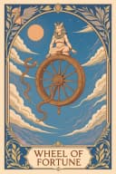 La Rueda de la Fortuna carta de tarot